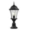 Z-Lite Wakefield 1 Light Outdoor Pier Mounted Fixture, Black & Clear Beveled 522PHM-553PM-BK - alternate 5